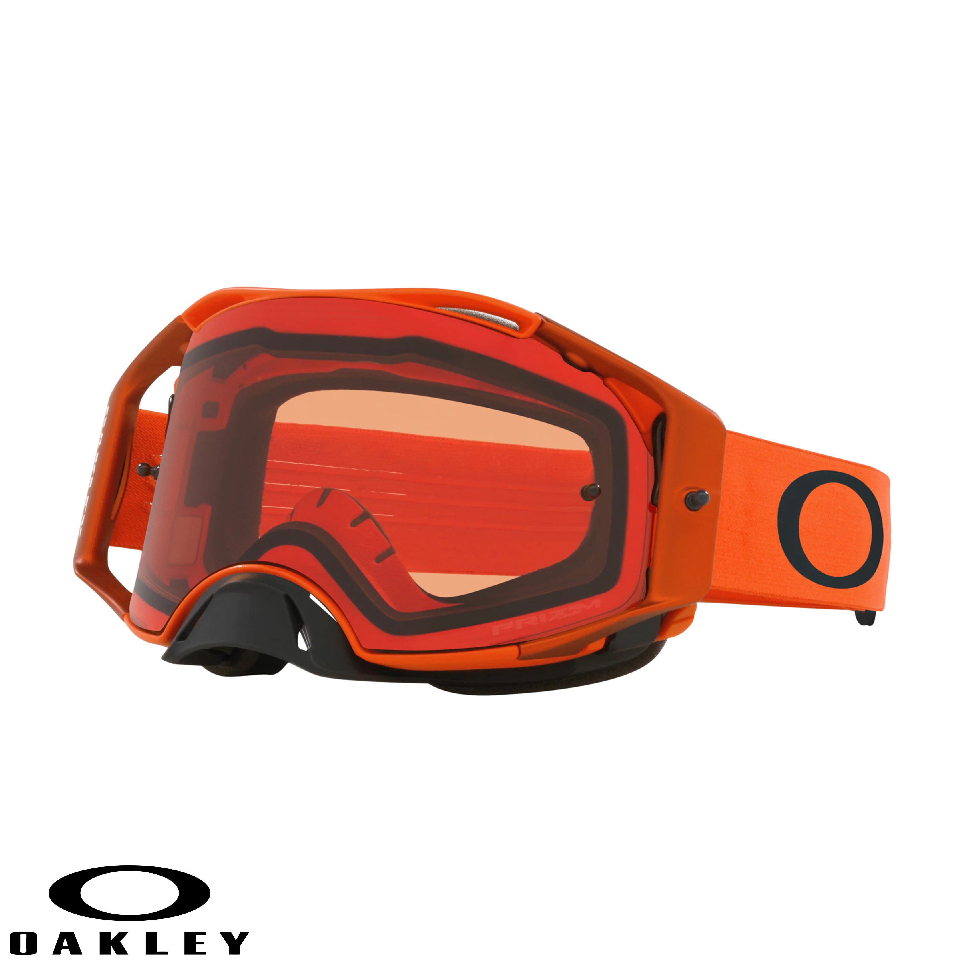 Airbrake® MX Goggles - Prizm Mx Bronze Lenses - Moto Orange Strap