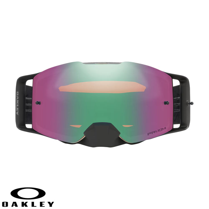 Front Line™ MX Goggles - Prizm Mx Jade Iridium Lenses - Matte Black Speed Strap