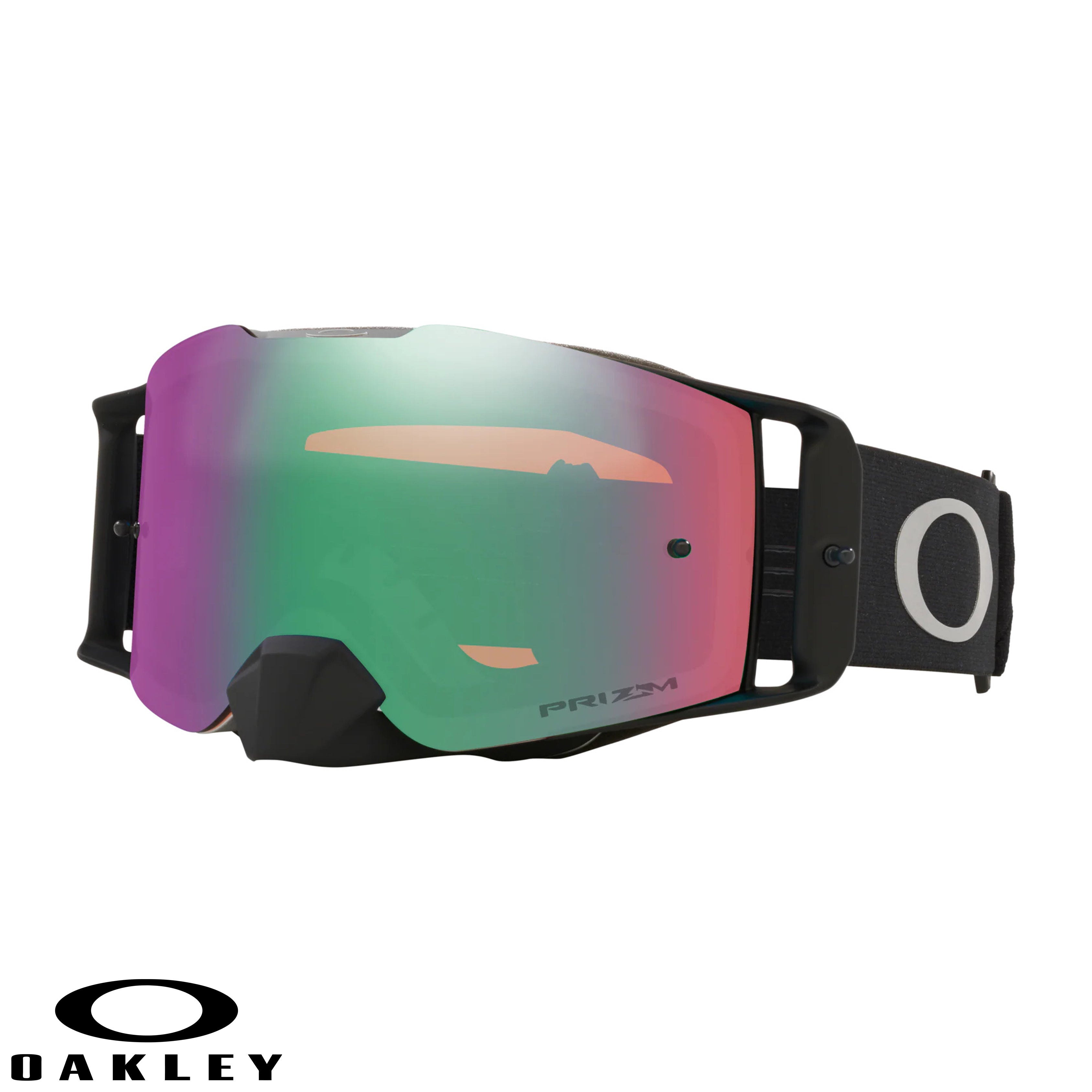 Front Line™ MX Goggles - Prizm Mx Jade Iridium Lenses - Matte Black Speed Strap