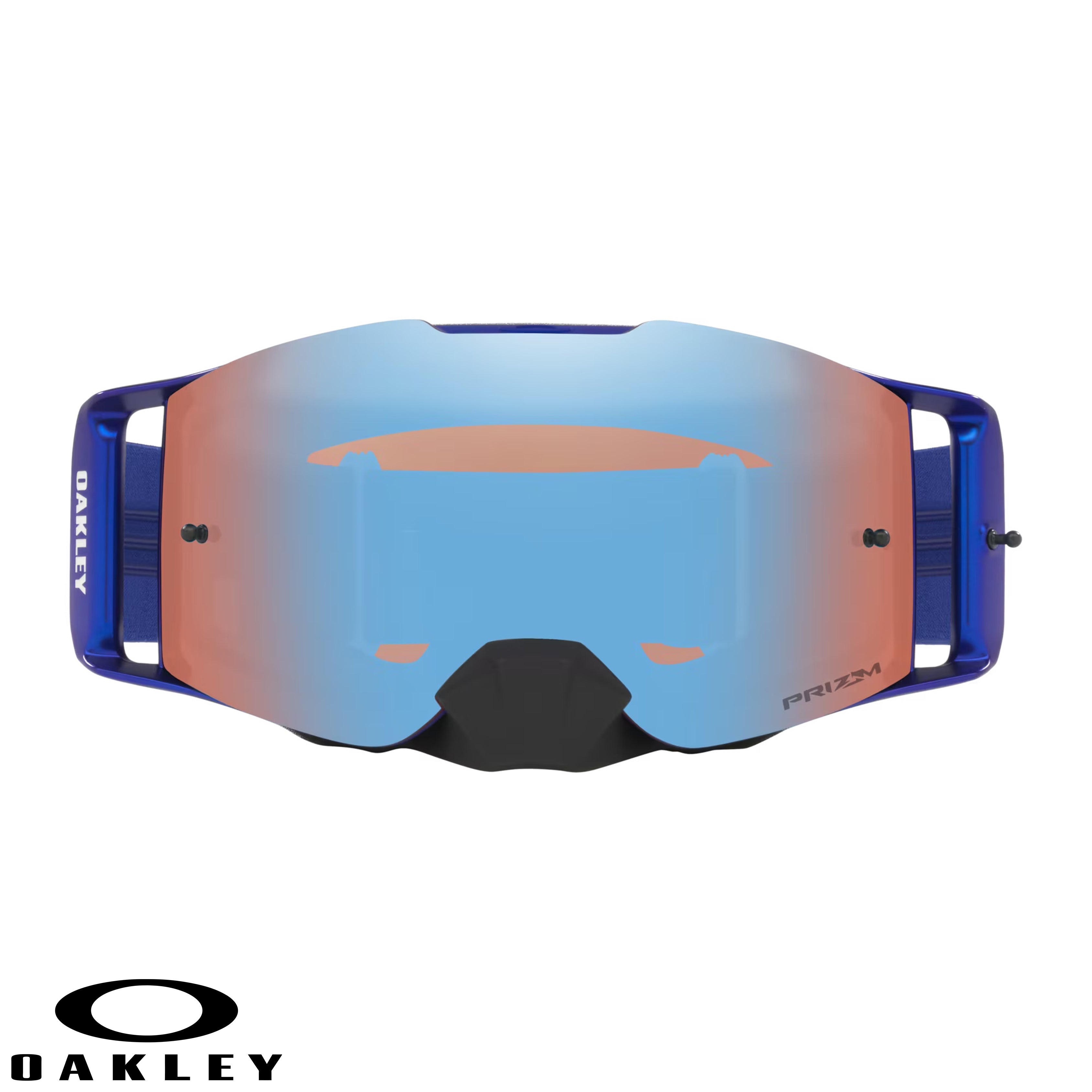 Front Line™ MX Goggles - Prizm Mx Sapphire Iridium Lenses - Moto Blue Strap